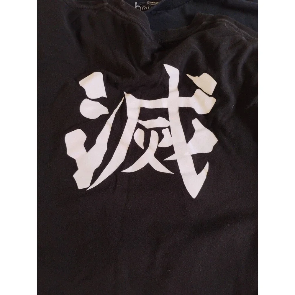 Demon Slayer Xl Anime T-Shirt With Double-Sided Print Logo, Used P3